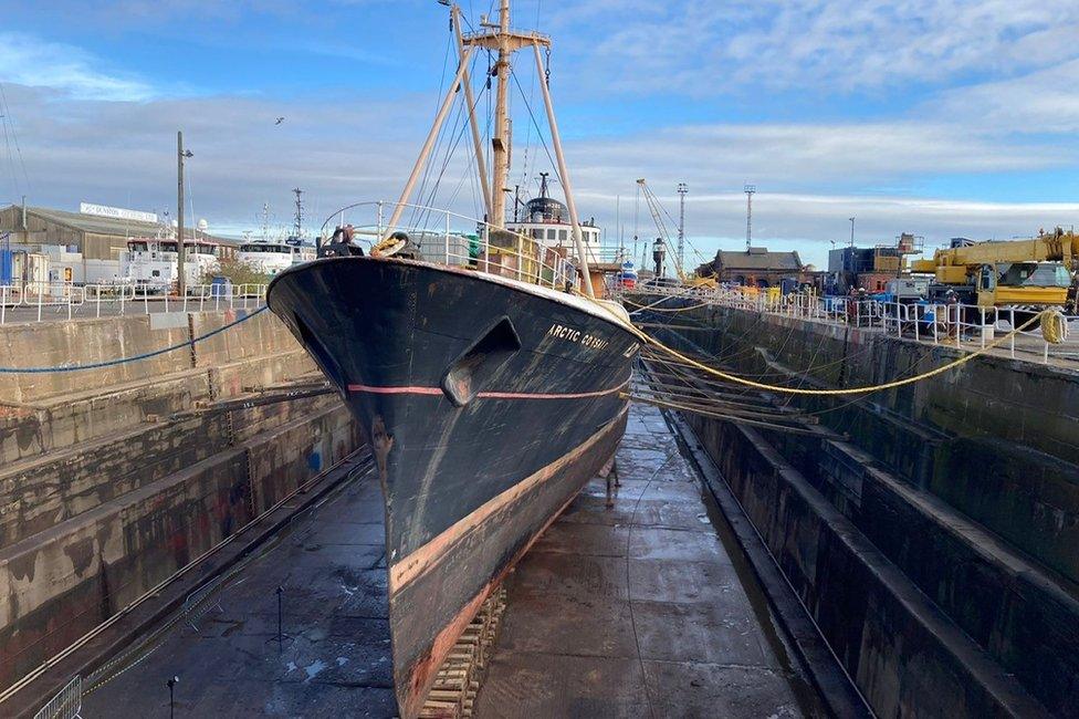 Arctic Corsair - dry dock