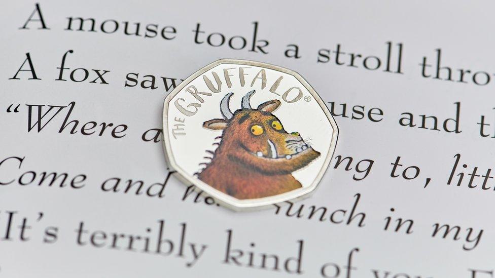 Special 50p coin released to mark 20 years since the Gruffalo was created.