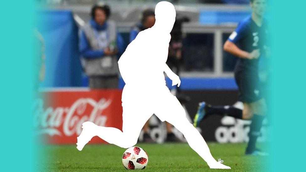 Silhouette of Chelsea player Eden Hazard