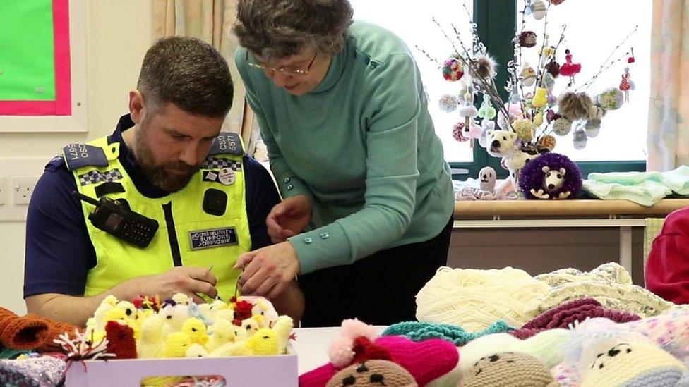 PCSO at knitting group