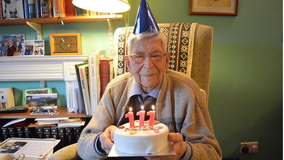 Bob with his cake