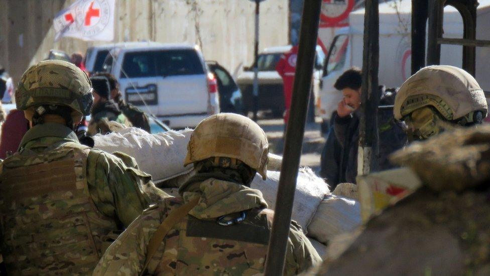 Russian soldiers in Aleppo, 15 Dec