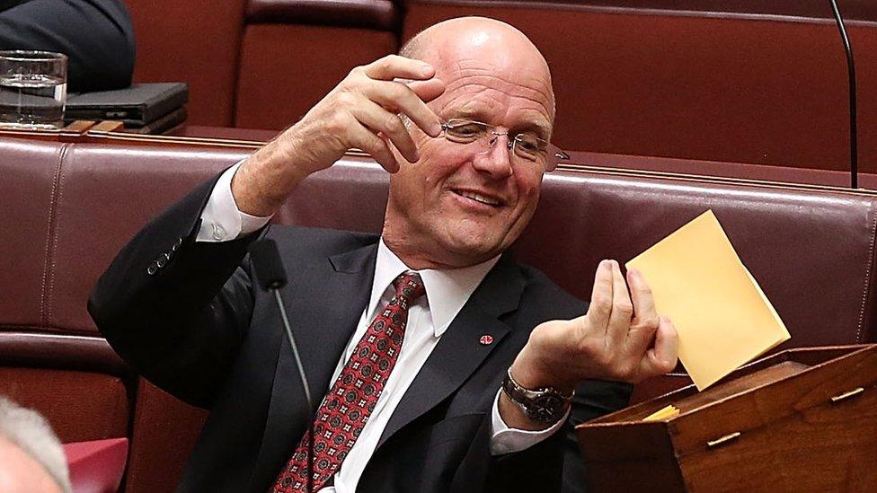 David Leyonhjelm was once branded the "nastiest, most sexist politician in Australia".