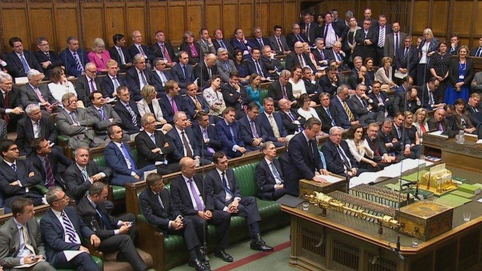 Tory MPs in the House of Commons