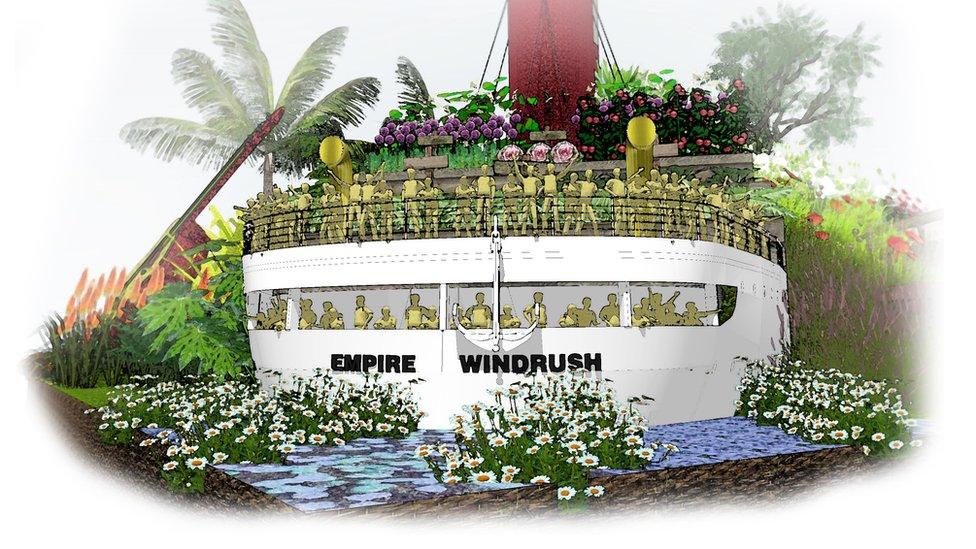 A painted picture of the Windrush garden design.