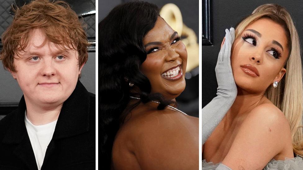 Lewis Capaldi, Lizzo and Ariana Grande