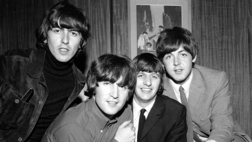 The Beatles who were photographed here for the BBC