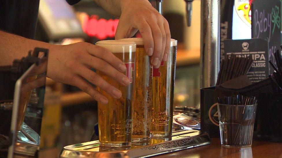 Pints in a pub