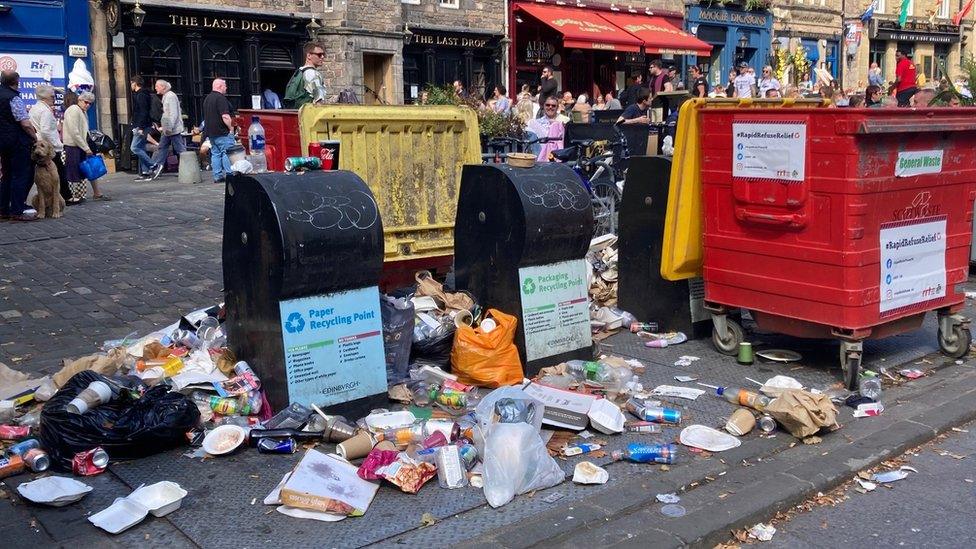 Bins in Edinburgh