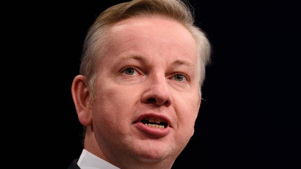 Justice Secretary Michael Gove