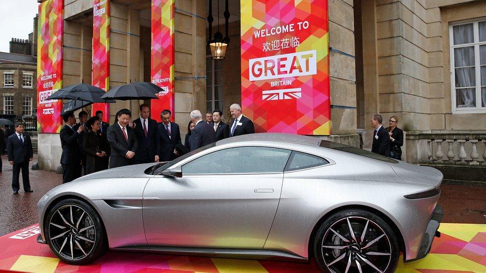 Chinese president shown James bon car