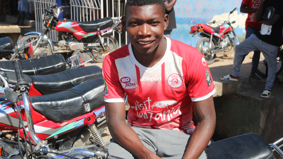 Mota taxi rider Amade Bacar in Pemba, Mozambiqe - May 2022