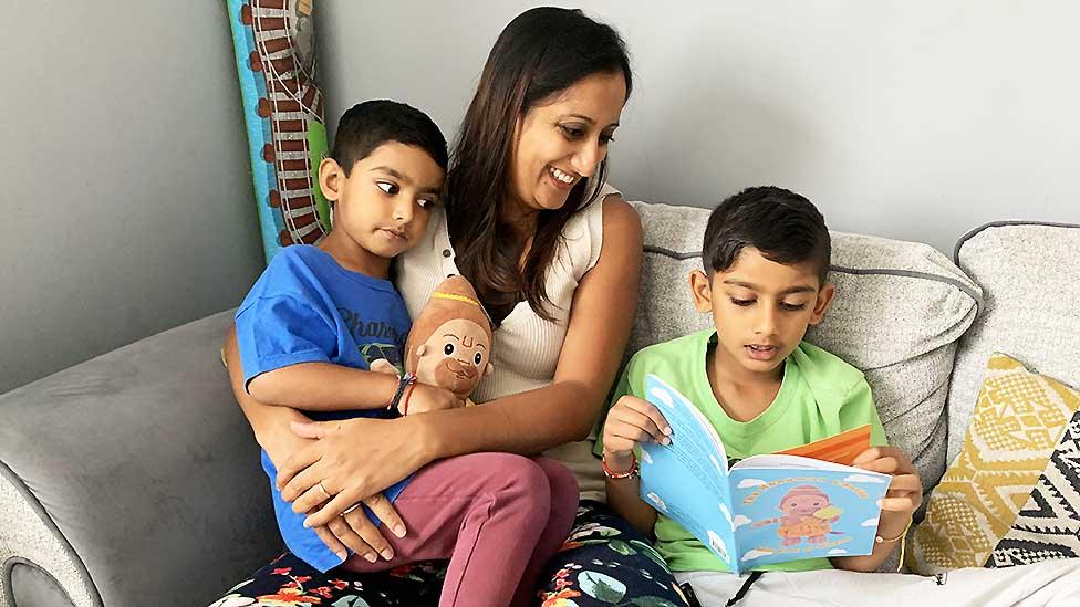 Manisha Varsani with her sons