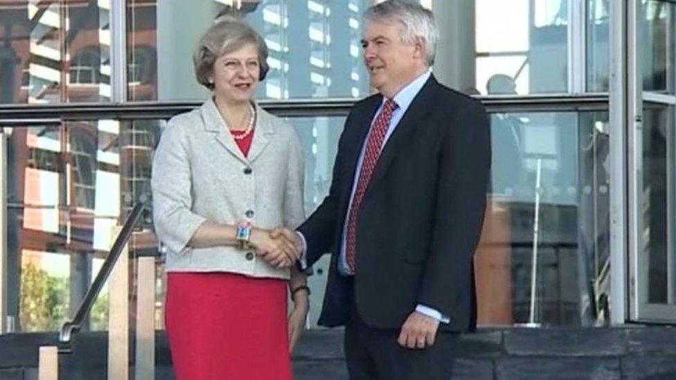 Carwyn Jones and Theresa May