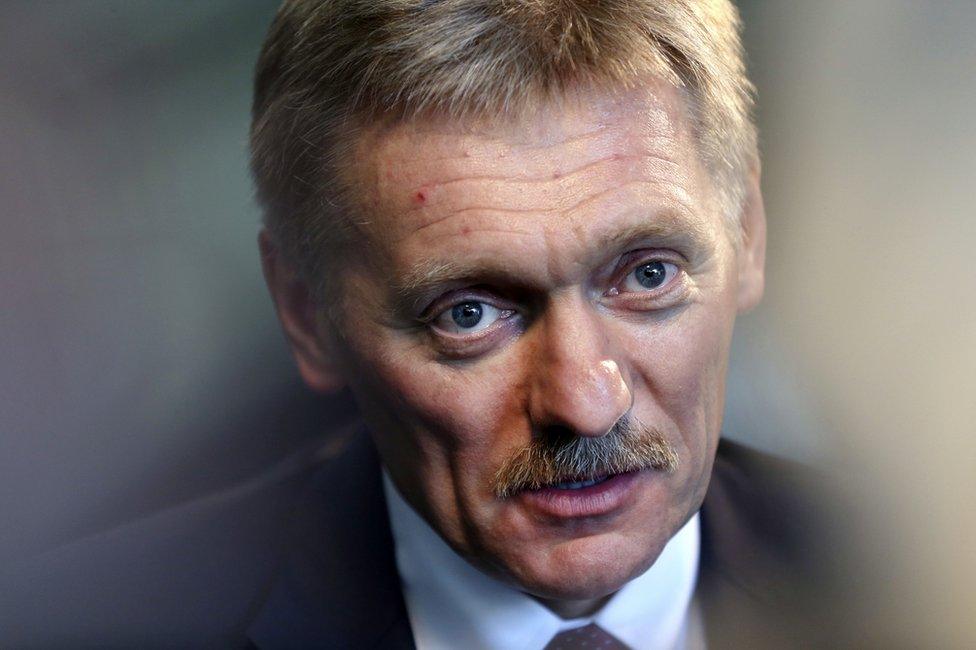 Dmitry Peskov in New York, 10 November