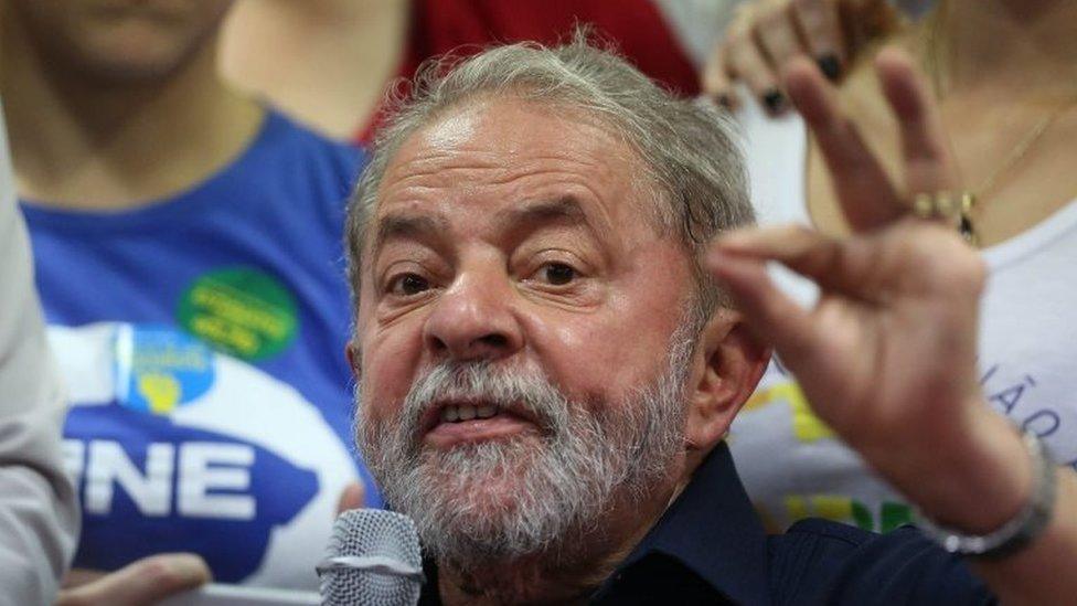 A file picture dated 04 March 2016 shows Brazilian former President Luiz Inacio Lula da Silva during a press conference in Sao Paulo, Brazil.