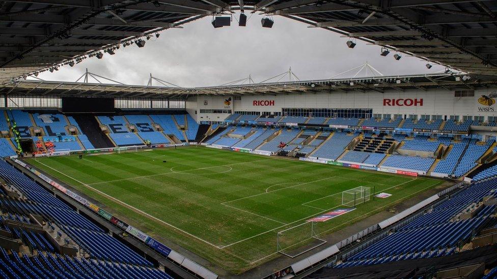 View inside the Ricoh arena