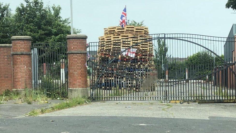 Adam Street bonfire, Belfast