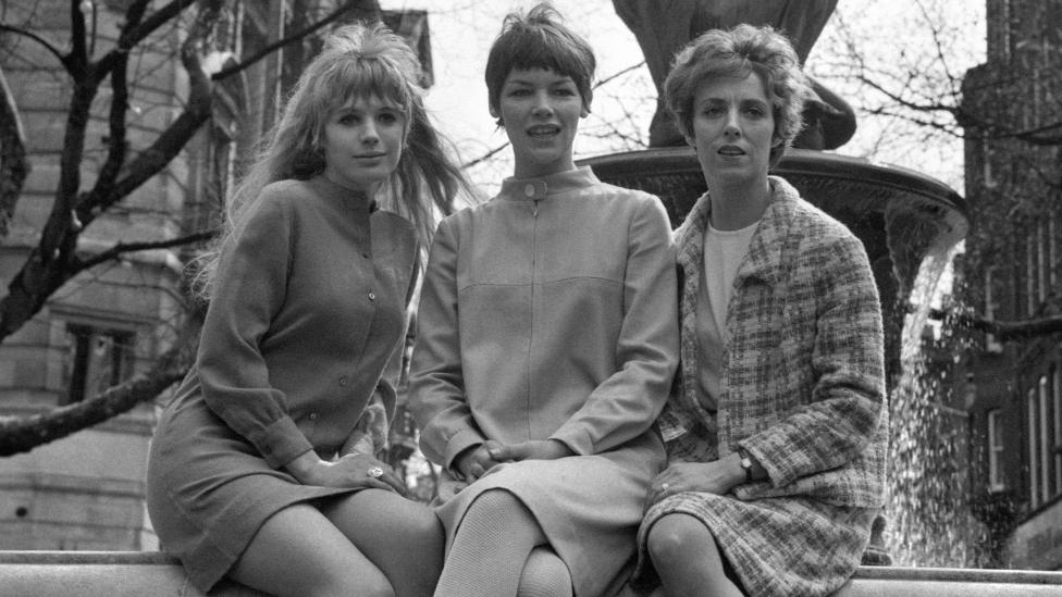 File photo dated 07/04/67 of a photocall for Anton Chekov's play, 'The Three Sisters', which was revived at the Royal Court Theatre. The actresses are Marianne Faithfull, Glenda Jackson (centre) and Avril Elgar (right).