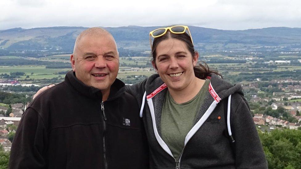 Tony Cox with his daughter Lorraine