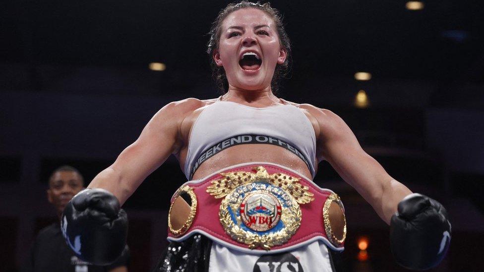 Sandy Ryan with her world title