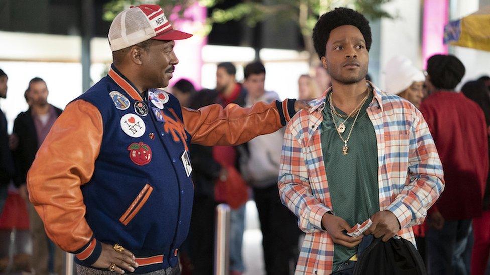 Eddie Murphy and Jermaine Fowler in Coming 2 America