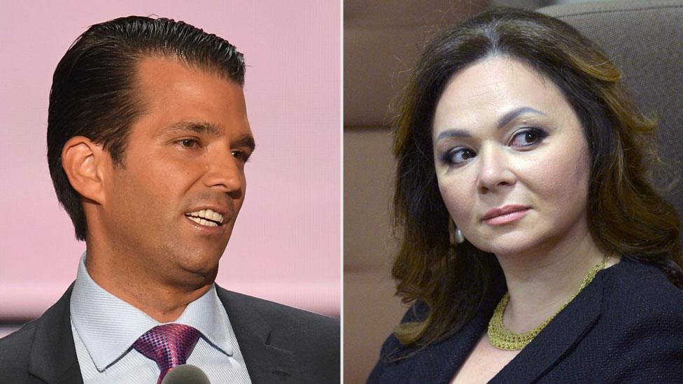 Donald Trump Jr and Natalia Veselnitskaya