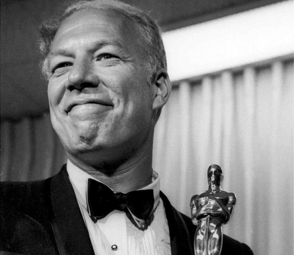 George Kennedy with his Oscar