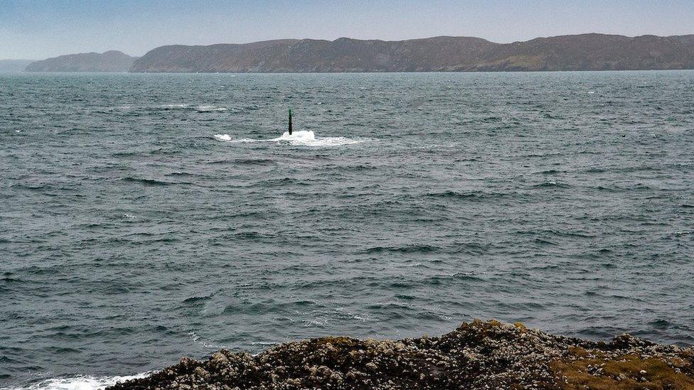 Marker of the wreck of the Iolaire