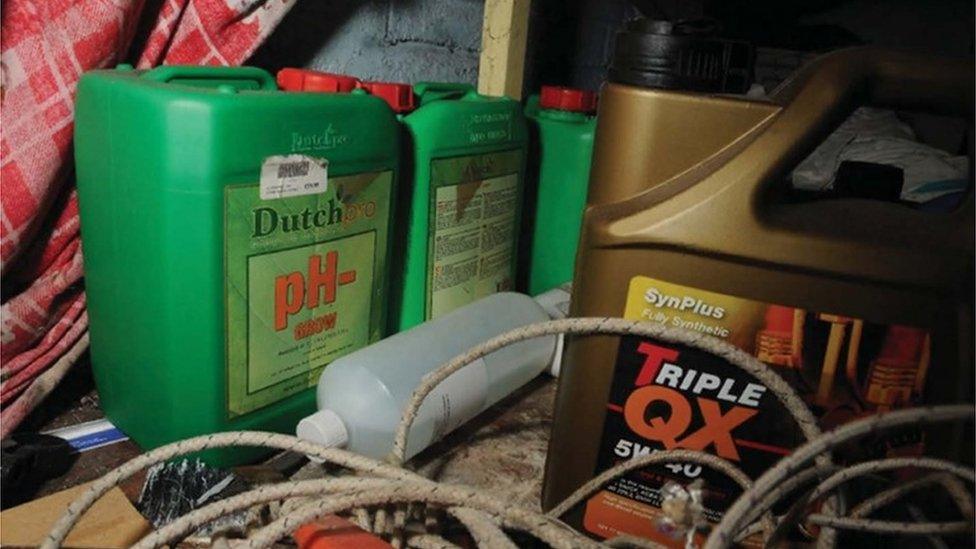 Chemicals uncovered at Rehman's home