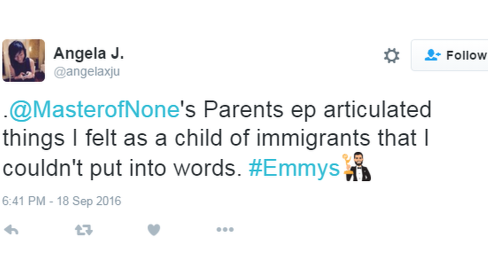 "Master of None's parents episode articulated things I felt as a child of immigrants that I couldn't put into words"