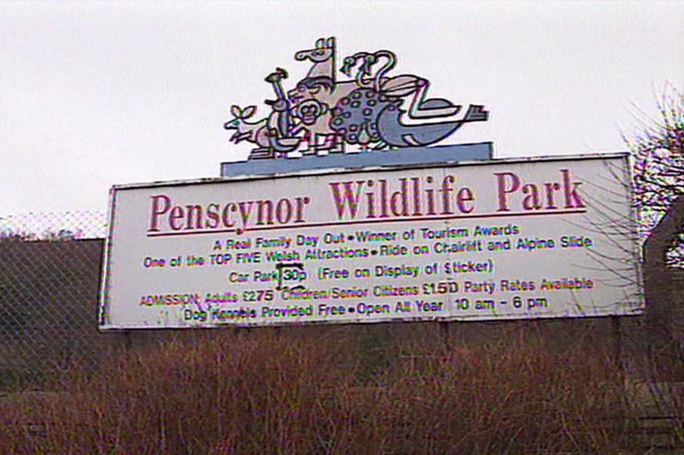 Penscynor Wildlife Park sign