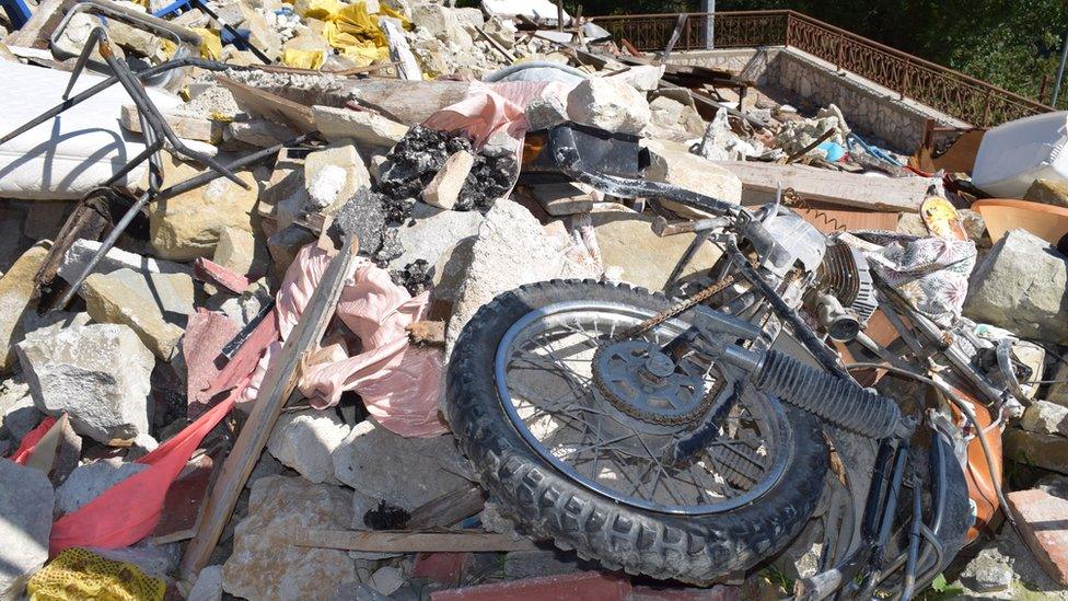 The rubble of Pescara del Tronto, 26 September 2016