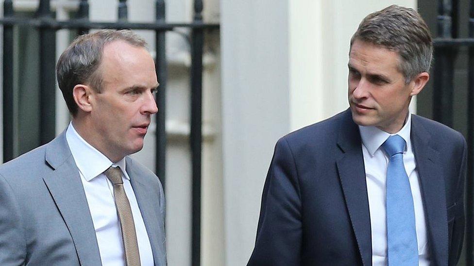 Dominic Raab and Gavin Williamson