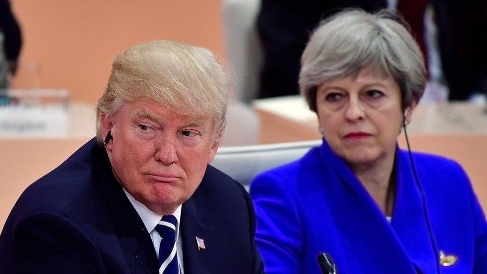 Donald Trump and Theresa May