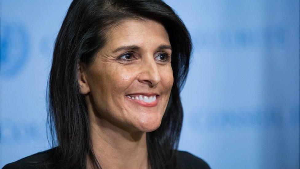 US ambassador to the UN Nikki Haley