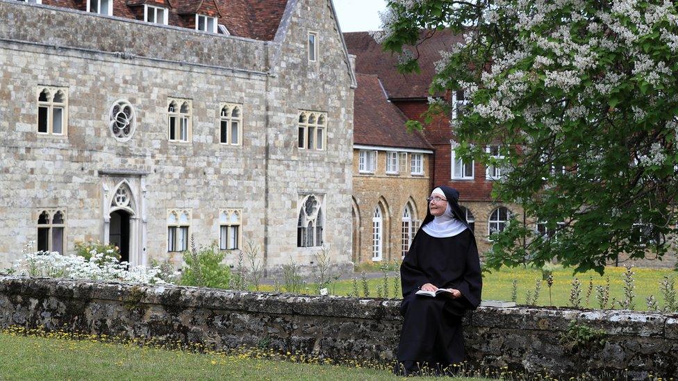 Mother Mary David at Malling Abbey