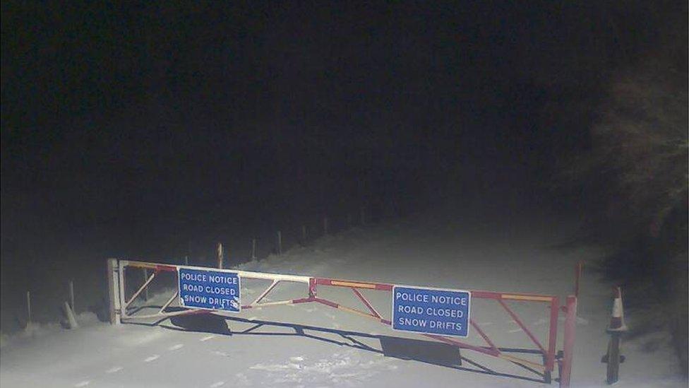 Snow gates at Braemar