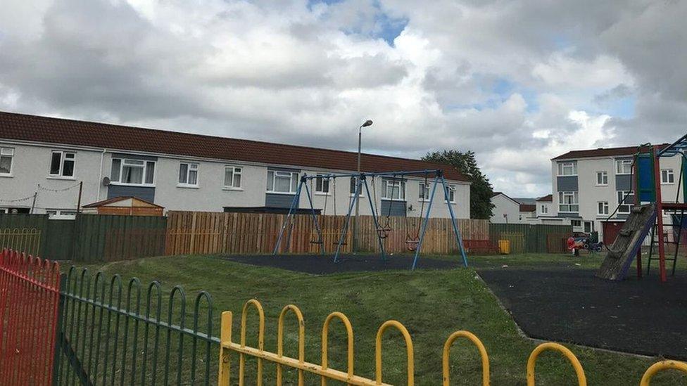 Play area in Lansbury park