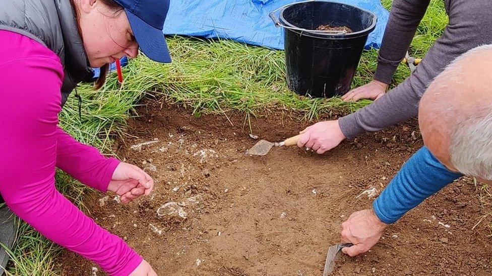 Test digs were carried out in the spring