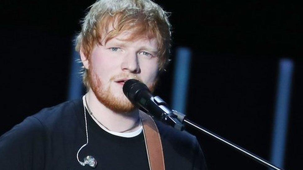 Sheeran in South Africa in December 2018