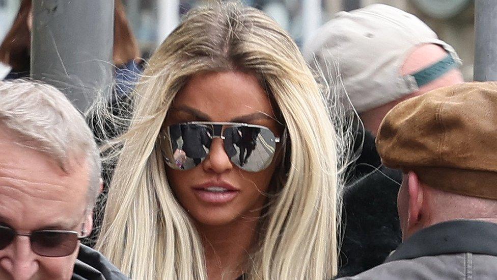 Katie Price at Lewes Crown Court