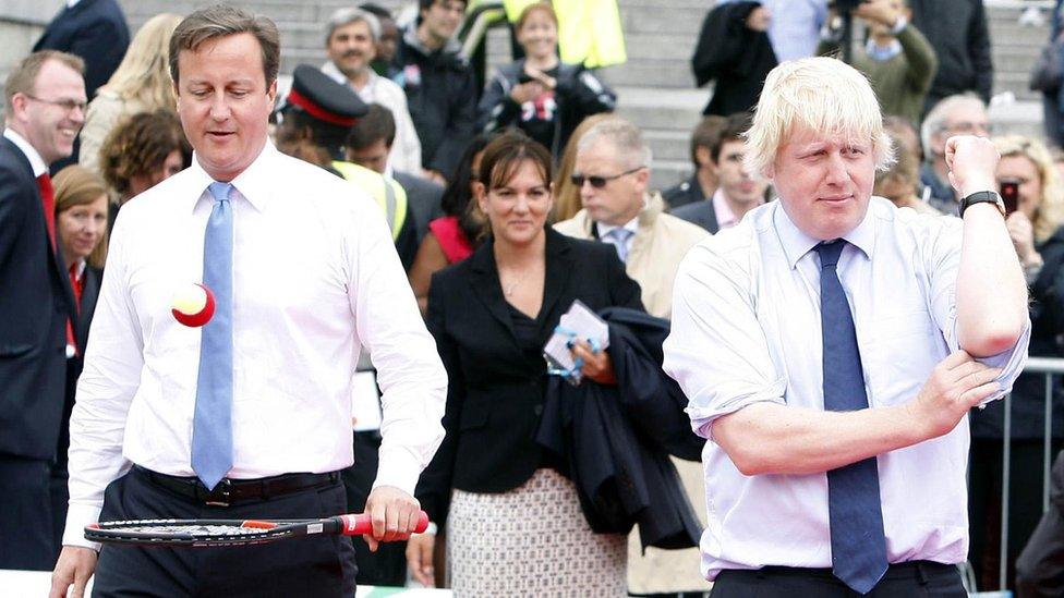 David Cameron and Boris Johnson