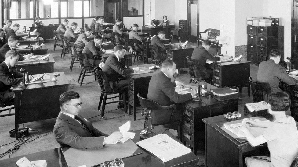 Chicago Tribune newsroom