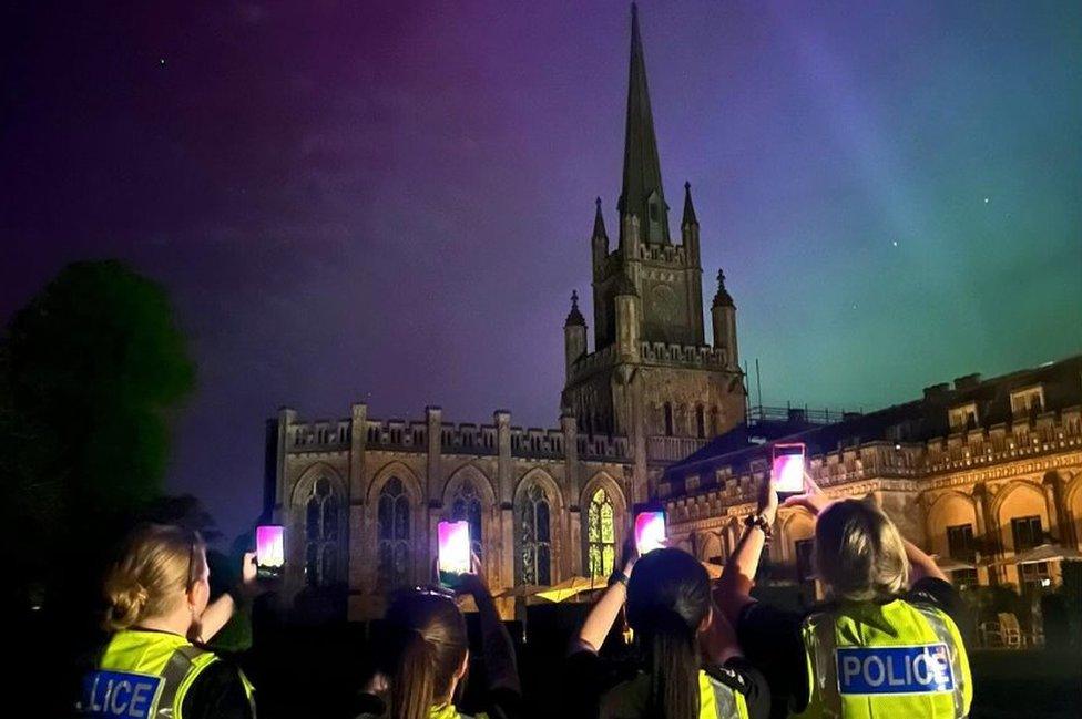 Northern Lights in Hertfordshire