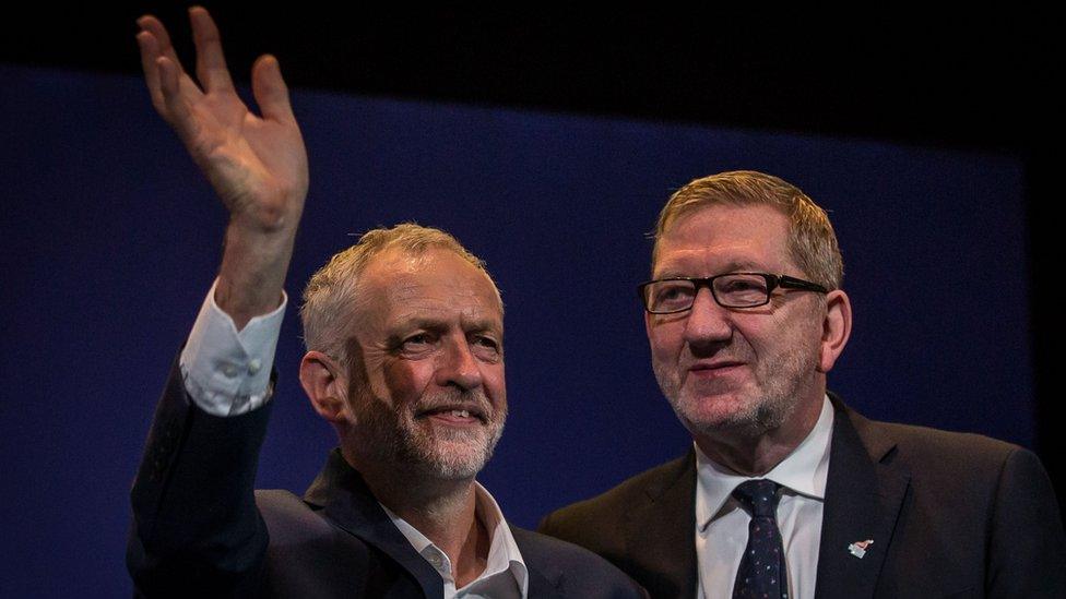 Jeremy Corbyn and Len McCluskey