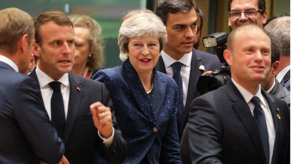 Theresa May at the Brussels summit