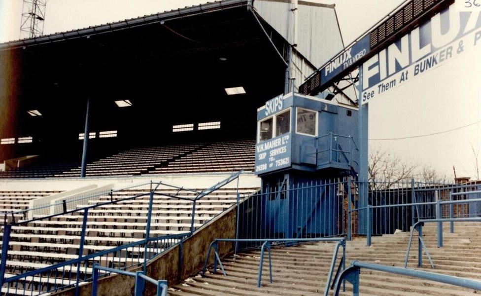 Police control box at Hillsborough