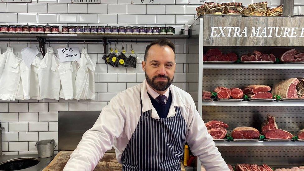 Stephen Hems from Johnstans Butchers