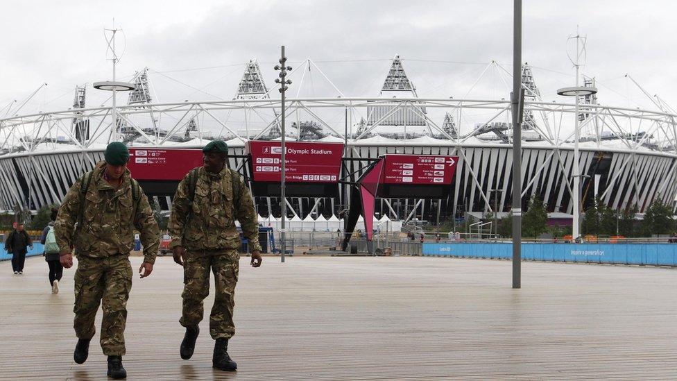 Soldiers at 2012 Olympics